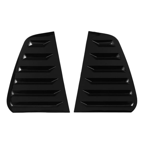 Car Rear Side Window Louvers, for Golf 7 R 7.5 2013-2020 Racing Style Blinds Air Vent Scoop Cover Black