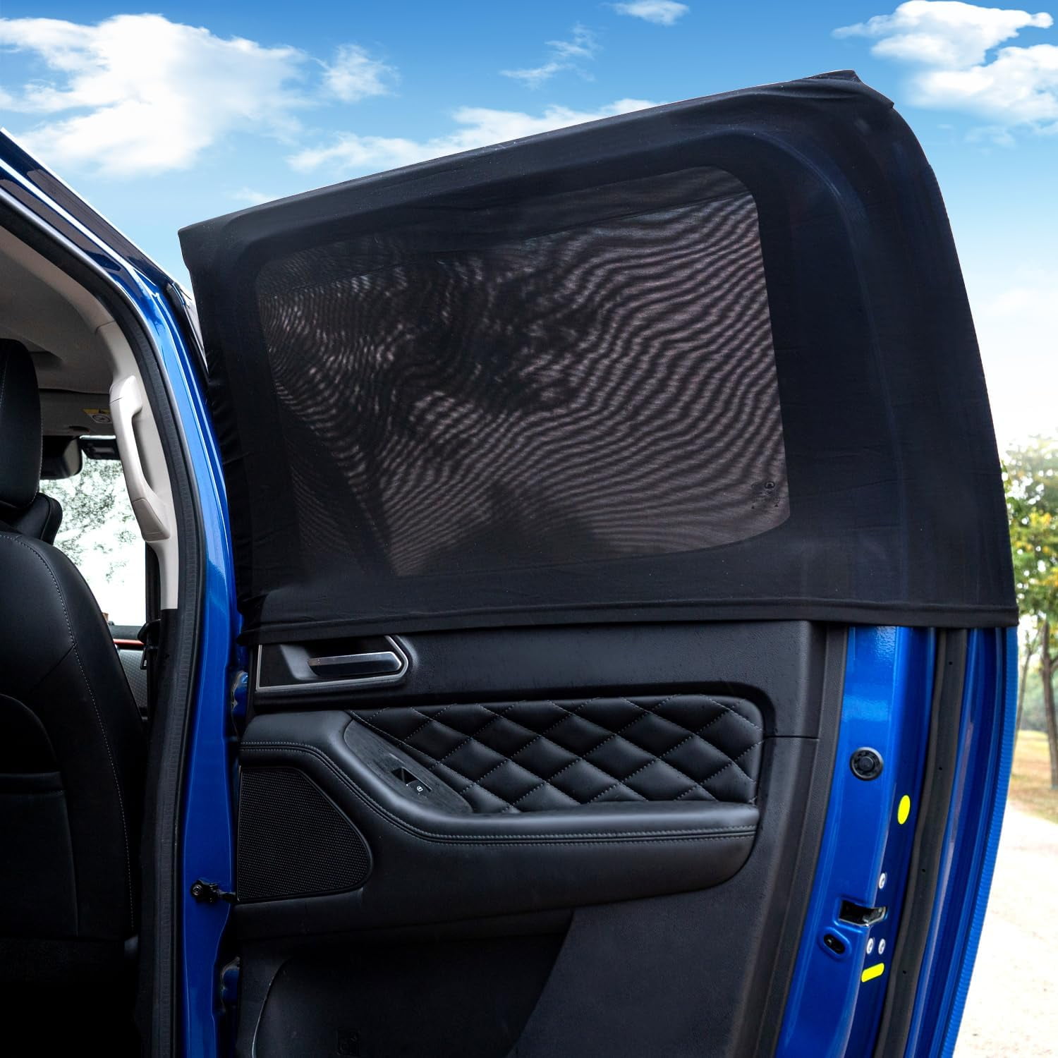 Car Rear Side Window Shade 2 Pack Stretchy Mesh Car Window Screen Sun Shade Mosquito Net Cover Fit for 96 Cars SUVs Anti Sun Glare Reduce UV Rays Privacy Protection Walmart