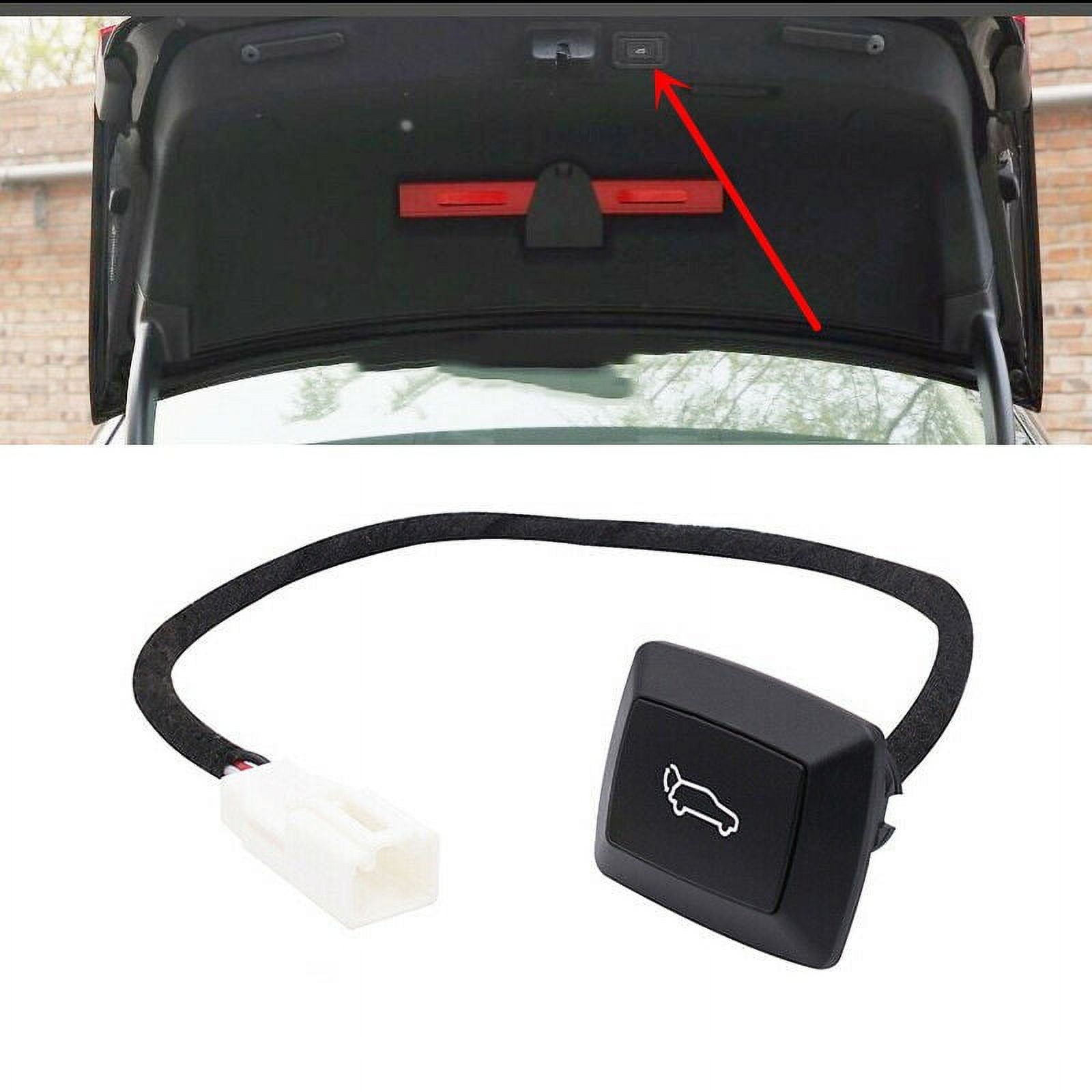 Car Rear Trunk Lock Door Electric Tailgate Trunk Release Switch Button Red  Light