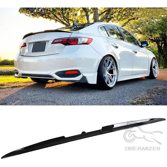 For Car Rear Trunk Spoiler Tail Universal,Modification Tail Wing Universal 3-Section Adjustable and Cuttable Rear Window Top Roof Spoiler Wing,40-55 inches Black