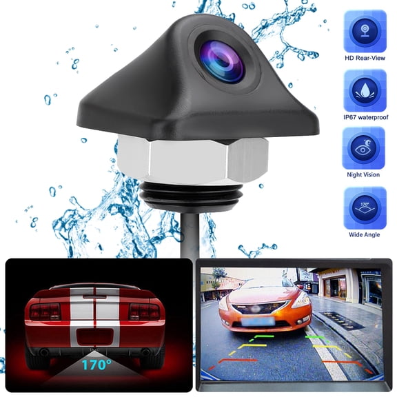 Car Rear View Backup Camera, EEEkit Automotive Backing Camera with LED Night Vision & 170 View Angle, IP67 Waterproof Reversing Camera for Trucks, SUV, RV, Pickup, Vans