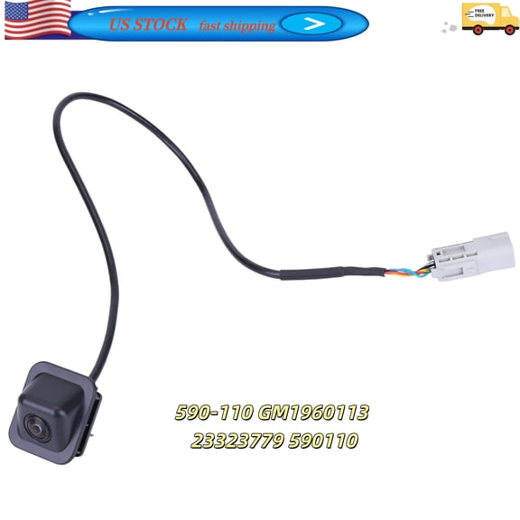 Car Rear View Camera Reverse Back Up Parking Cam Recorder Compatible for Chevy Impala 2014-2020 Sedan Replaces 590-110 GM1960113 23323779 590110