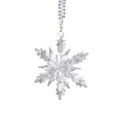 thumbnail image 1 of Car Rear View Mirror Accessories, Crystal Snowflake Decor, Hanging Car Accessories, Rearview Mirror Hanging Accessories, Clear Cut, Winter Holiday, 4 In, 1 Pc, 1 of 6