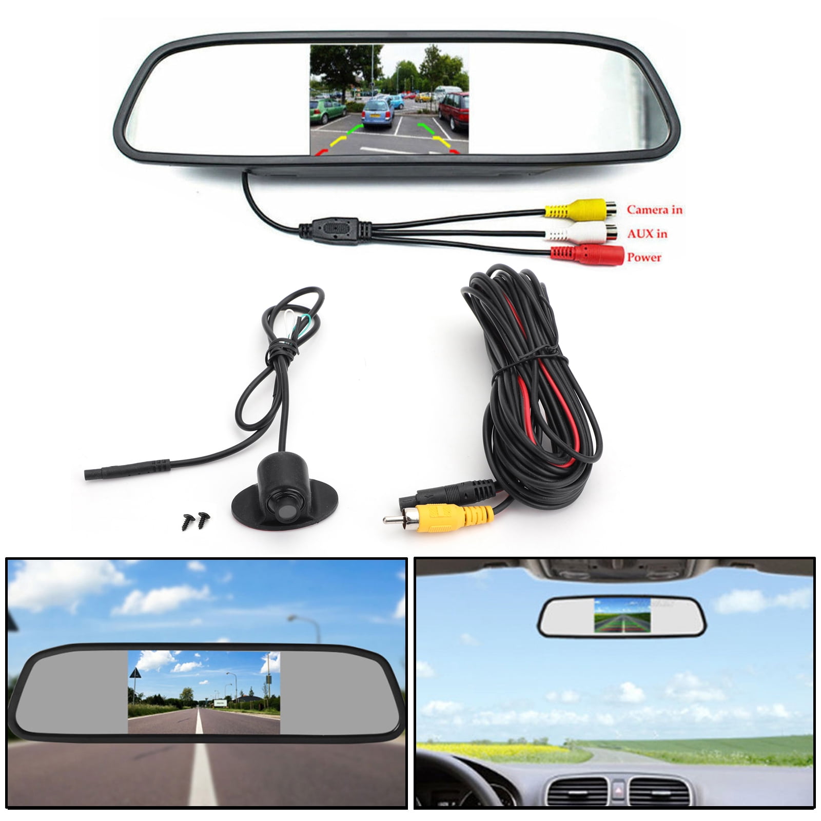 Car Rear View Parking Camera + TFT-LCD Color 4.3