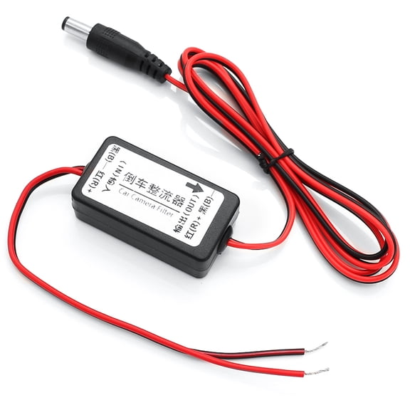 Car Rear View Rectifier 12V DC Power Relay Capacitor Filter Connector for Backup Auto Car Camera Filter