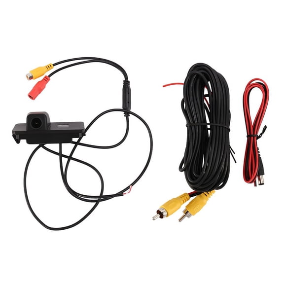 Car Rear View Reverse Camera For Golf V/For Golf 5 / Cc /(2 Cage) / Seat Variant,1* camera 1*6m video cable 1* power cord,black