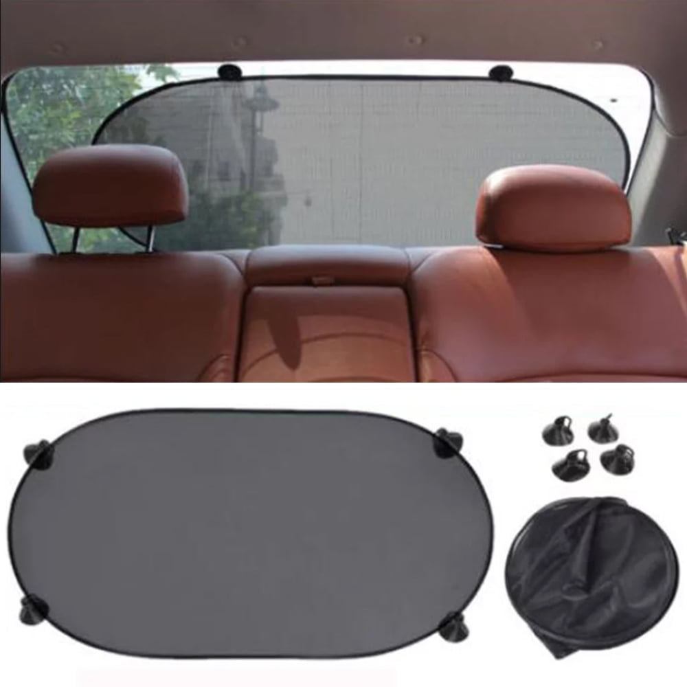 Car Sun Shade (5 Pcs of Set),iClover Folding Baby Sun Shades Protector for  Side and Rear Window with Suction Cups Windshield Sunshade Blocks over 98%