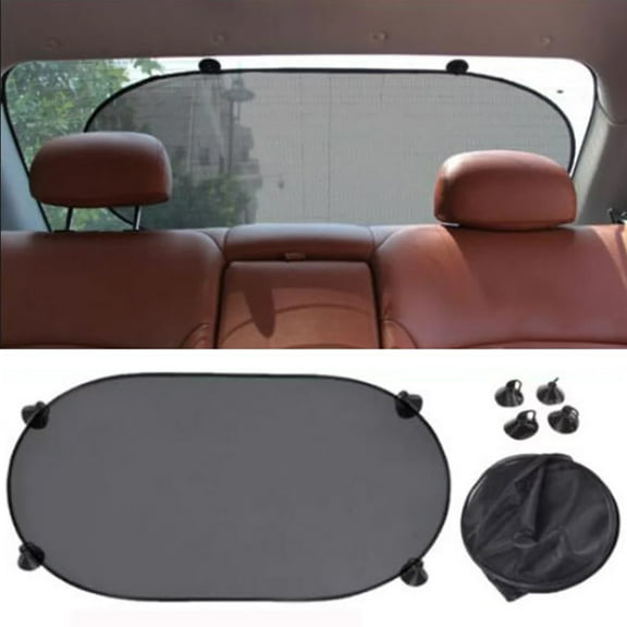 Car Rear Window Sunshade, IC ICLOVER Mesh Large Baby Auto Sun Shield, Sun Protector, Blocking over 98% of Harmful UV Rays, Protects Children and Pets from Sun's Glare