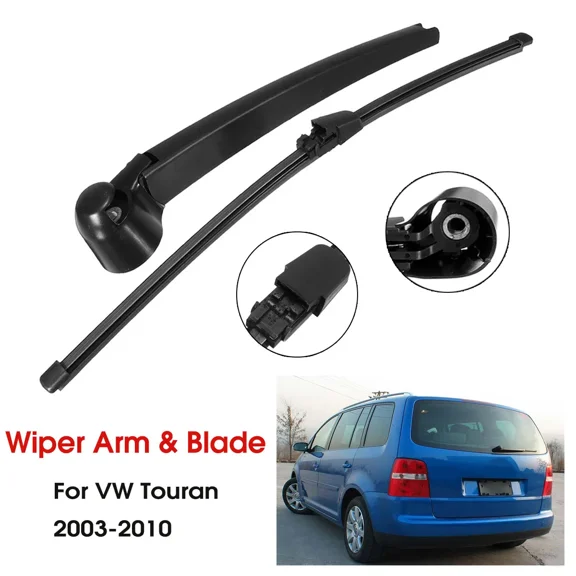Car Rear Window Windscreen Wiper Arm and Blade 1 Set 16" 41cm For VW Touran 2003 2004 2005 2006 2007 2008 2009 2010