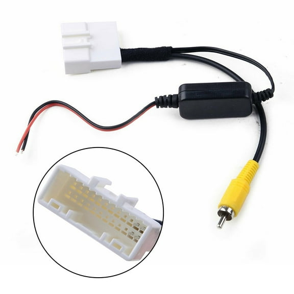 Car Rearview Camera Cable Video Wire Plug Adapter For Toyota For Kluger For RAV4 Backup Parking Assistance Cam Wire Adapter