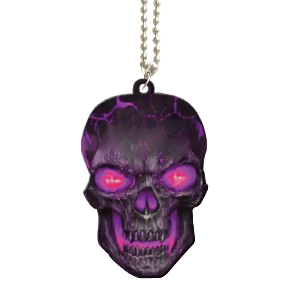 Car Rearview Decoration Car Interior Decoration Pendant Colors Halloween Skull Pendant
