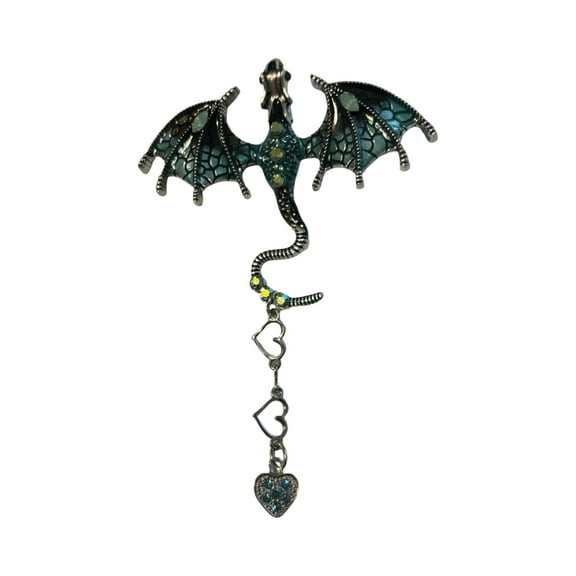 Car Rearview Mirror DRAGON Charms, Sun Catcher, Car Accessories (Green)