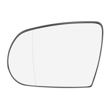 Unique Bargains Car Rearview Mirror Glass with Backing Plate Heated Left Side