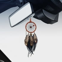 Car Rearview Mirror Hanging Ornament, Elegant Dreamcatcher with Beads and Feathers, Peaceful Decoration for Cars, Homes, and Offices, Unique Gift Idea