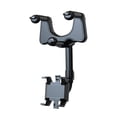 thumbnail image 1 of AntiGuyue Rotatable Car Phone Holder Black Rear View Mirror Mount for Secure Phone Grip While Driving, 1 of 7