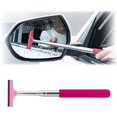 thumbnail image 1 of Car Rearview Mirror Wiper, Retractable Auto Glass Squeegee, Water Cleaner with Telescopic Long Rod, Portable Cleaning Tool for All Vehicles, Universal Automotive Accessories, 1 of 6