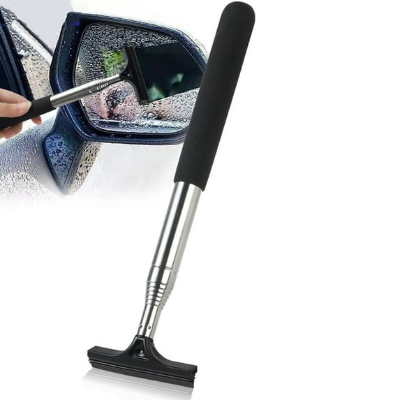 Car Rearview Mirror Wiper, Telescopic Multifunctional Window Washer, Glass Cleaning Brush For Vehicle, Telescopic Wiper With Adjustable Length For Easy Use, Suitable For Rearview