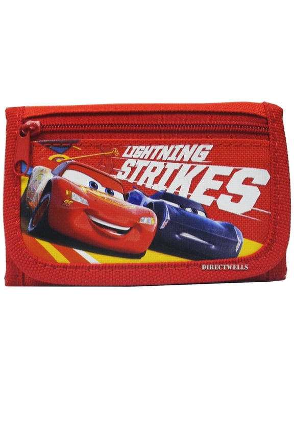 Car Red Trifold Wallet
