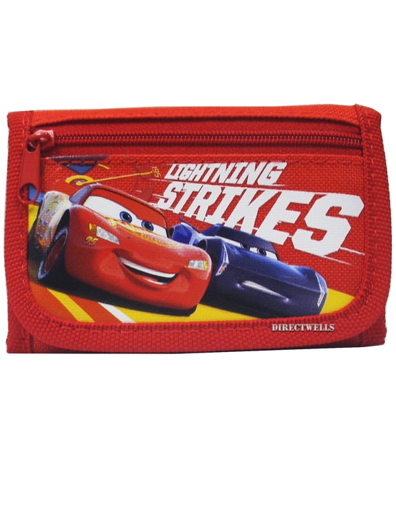 Car Red Trifold Wallet
