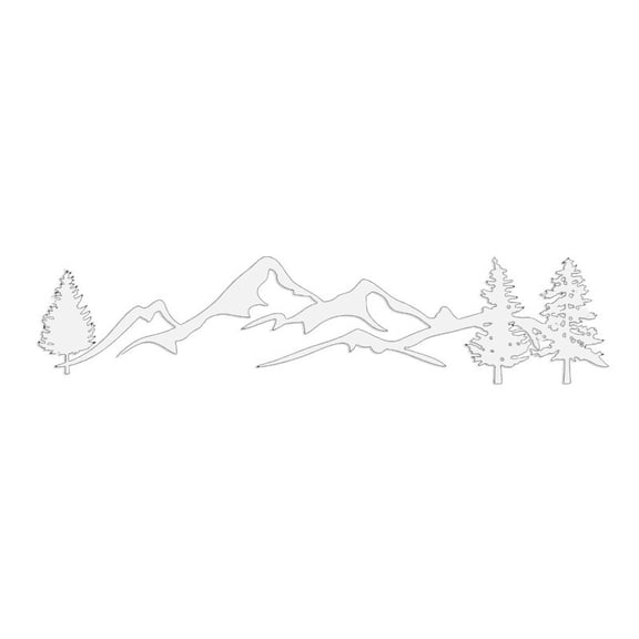 Car Reflective Mountain Decal Tree Forest Kit for Trailer Truck Door Panel Decal Bumper Stickers