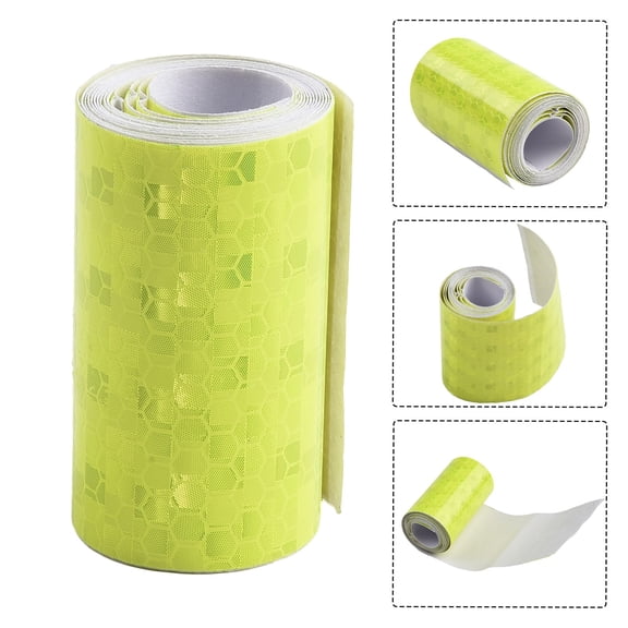 Car Reflective Stickers 5cm*1m Decoration Film Motorcycle Reflect Safety Strip yellow