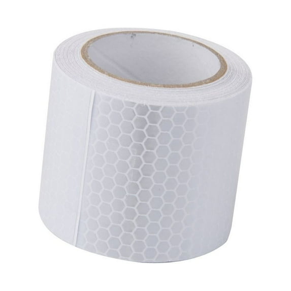 Car Reflective Tape Safety Stickers Decoration Stickers Warning Safety Reflection Tape Film Auto Reflector Sticker white