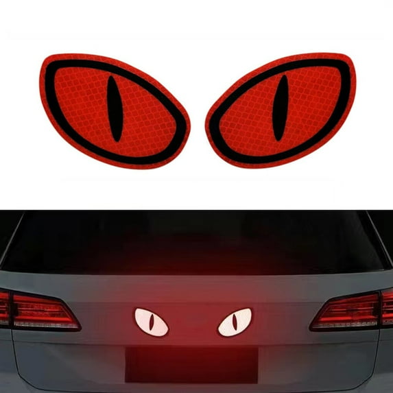 Car Reflector Sticker Night Driving Safety Decal Motorcycle Cat Eye Reflective