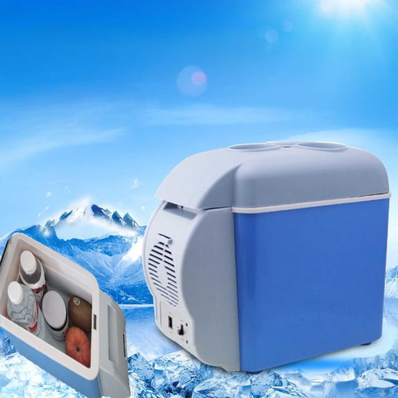Car Refrigerator 12V, Usavan 7.5L Portable Mini Fridge with Heating Cooling, Compact Insulation Car Refrigeration for Vehicle Travel Camping Road Trip