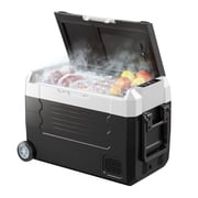 Car Refrigerator 37QT, DC 12/24V AC Cooler,4 F to 68 F, APP Control, Dual Zone Compressor Cooler for RV, Truck, Camping, Fishing