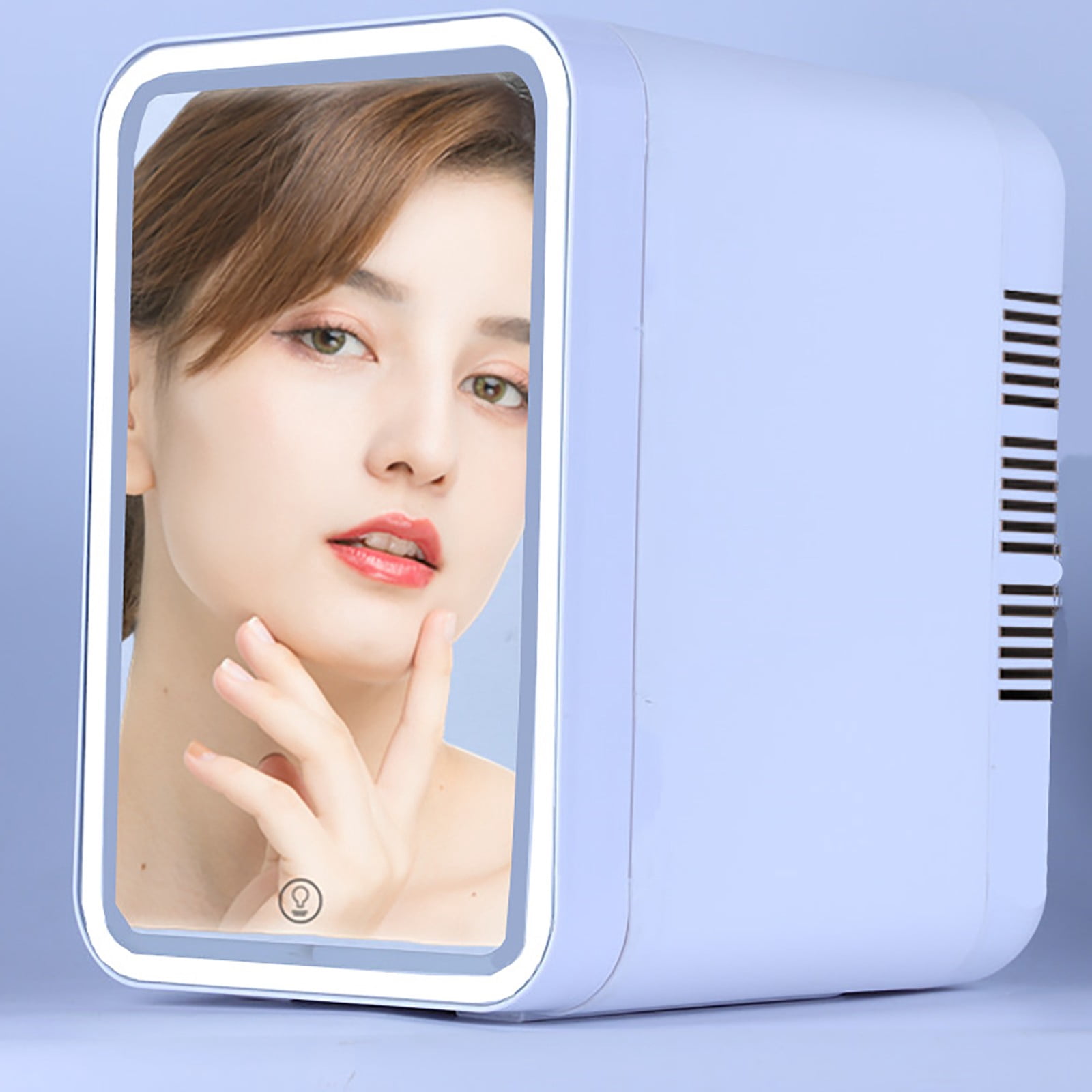 Dormitory Mini Mart Car Refrigerator 6L Beauty M Irror LED Light Dormitory Mini ...