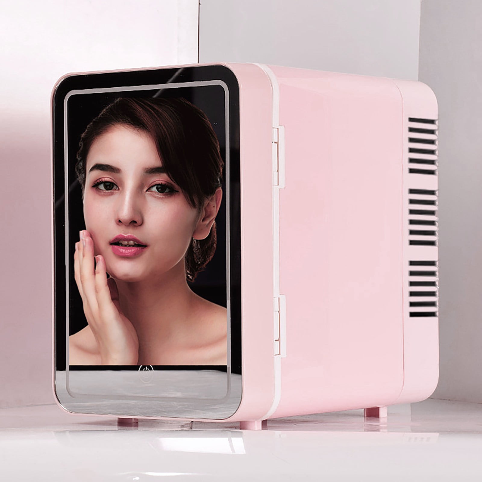 Dormitory Mini Mart Car Refrigerator 6L Beauty M Irror LED Light Dormitory Mini ...