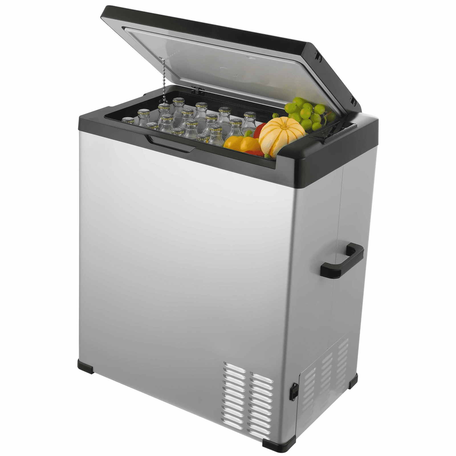 Car Refrigerator 70L, 12V/24V Portable Fridge Freezer, -4 to 68°F Adjustable, Compressor Cooler for Camping, RV, Truck - Single Zone