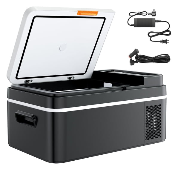 Car Refrigerator DC 12/24V AC 100-240V Compressor Cooler -4F to 68F APP Control 21 QT Portable Freezer 60W for RV Camping Boat Fishing