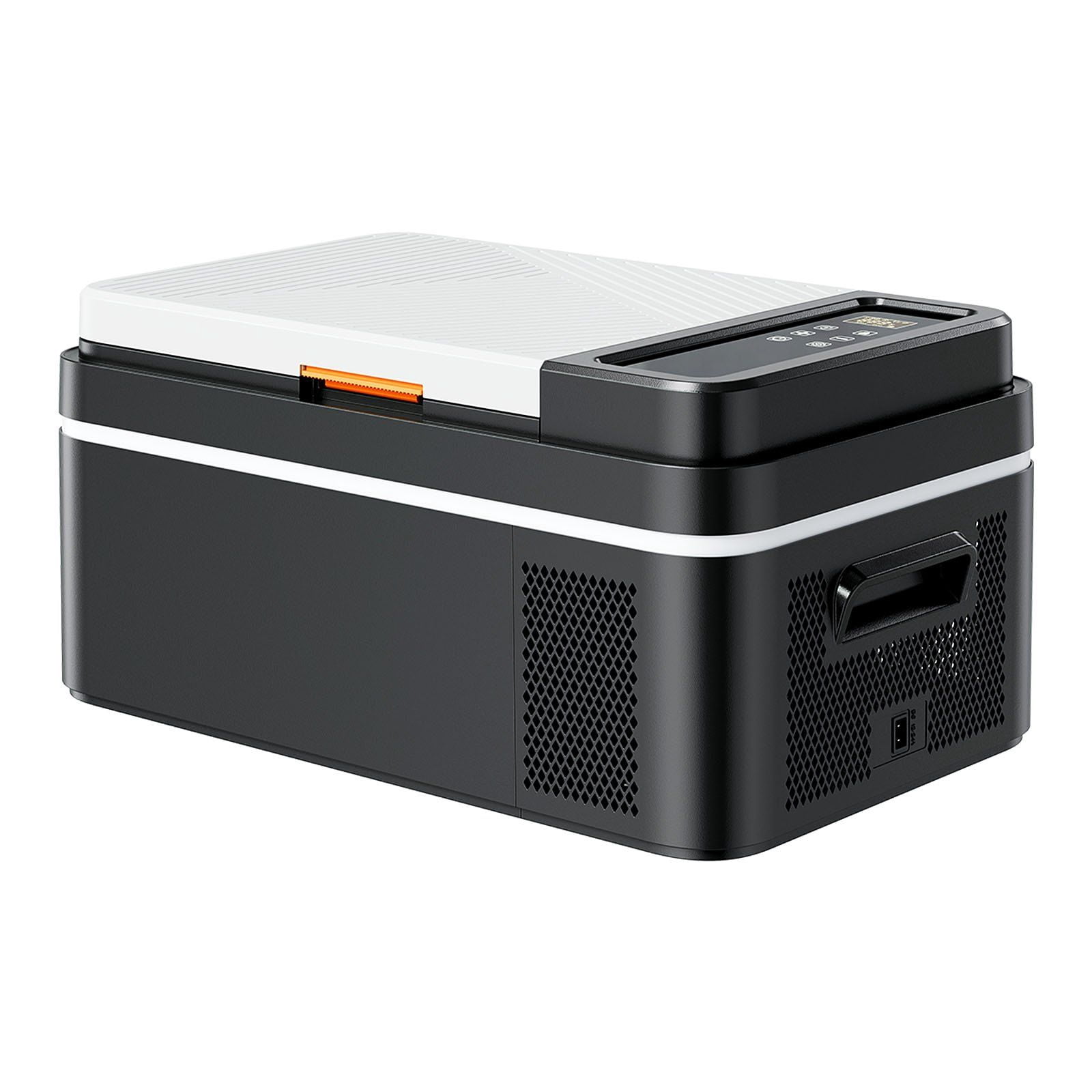 Car Refrigerator, DC 12/24V AC100-240V Compressor Electric Cooler, -4 ° F to 68 ° F Car Fridge with APP Control, 21 QT Cars Freezer for RVs, Campsites, Boats, Camping, Fishing, 60W Portable Freezer