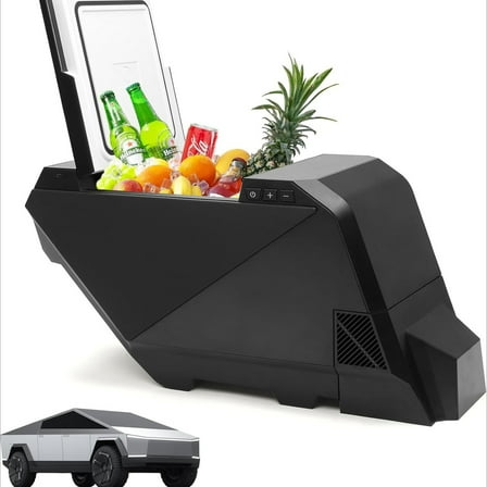 Car Refrigerator for Tesla Cybertruck, 25L Cybertruck Trunk Fridge with APP Control, DC 12/24V Cybertruck Freezer Compressor Electric Cooler for Outdoor Camping Road Trip