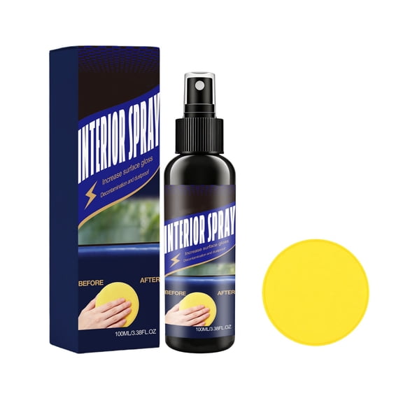 Car Refurbishment Agent 100Ml Daily Decontamination And Cleaning For Body Interior With Sponge Wipe
