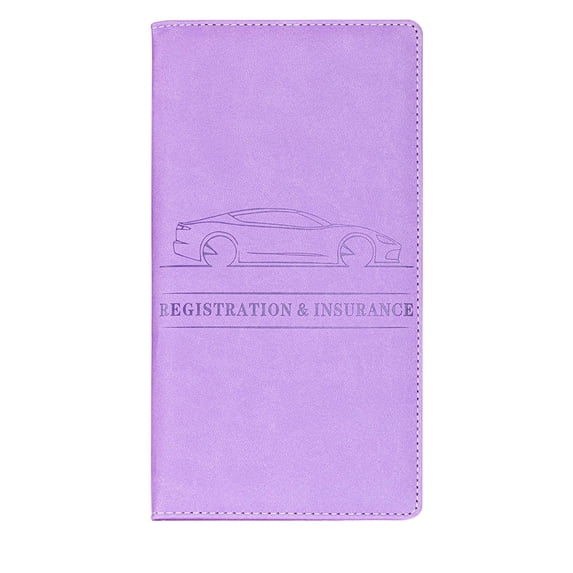 Car Registration Holder | Insurance Card Organizer | Magnetic Glove Box Document Wallet, Synthetic Leather, Secure Clip, Durable Storage, Multicolor, Universal Fit
