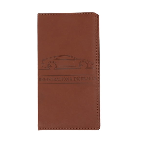 Car Registration Holder,Wallet Case for Insurance Card Driver License Document,Pu Leather Vehicle Glove Box Organizer,Car Registration and Insurance Holder,Insurance Card Holder for Car,1PC,9.5"x5"