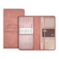 thumbnail image 1 of Car Registration and Insurance Holder, Car Registration and Insurance Card Holder, Neat Stitched Glove Box Storage Case, Compact Lightweight Card Holder - Pink, 1 of 10