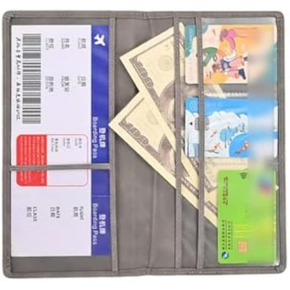 Car Registration and Insurance Card Holder, Leather Vehicle Glove Box Automobile Documents Paperwork Wallet Case Organizer for ID, Driver's License, Key Information Cards