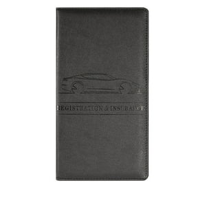 Car Registration & Insurance Card Holder | Vehicle Document Organizer with Magnetic Closure | Synthetic Leather Glove Box Storage for Drivers License, ID Cards & Emergency Information