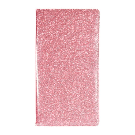 Car Registration And Insurance Holder Glitter PU Leather Girly Accessories Interior For Women Wallet Case With Closure Documents Cards Driver License Purple Gold