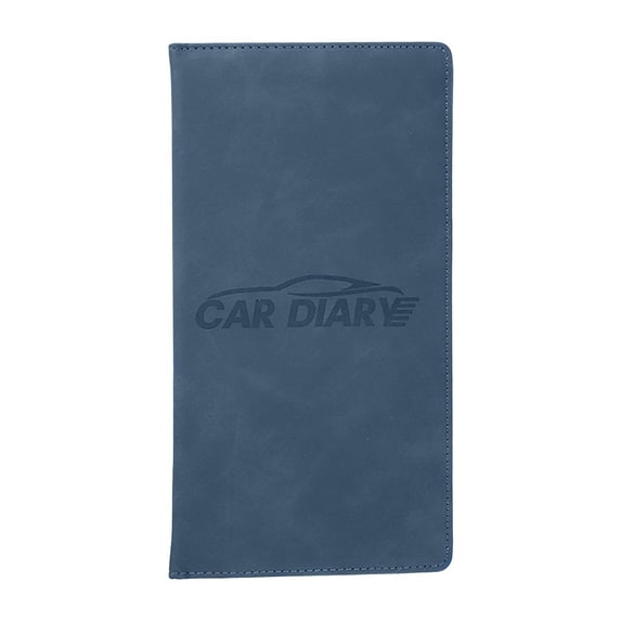 Car Registration and Insurance Card Holder, Vehicle License Document Glove Box Compartment Organizer, Interior Car Accessories for Women Men Blue