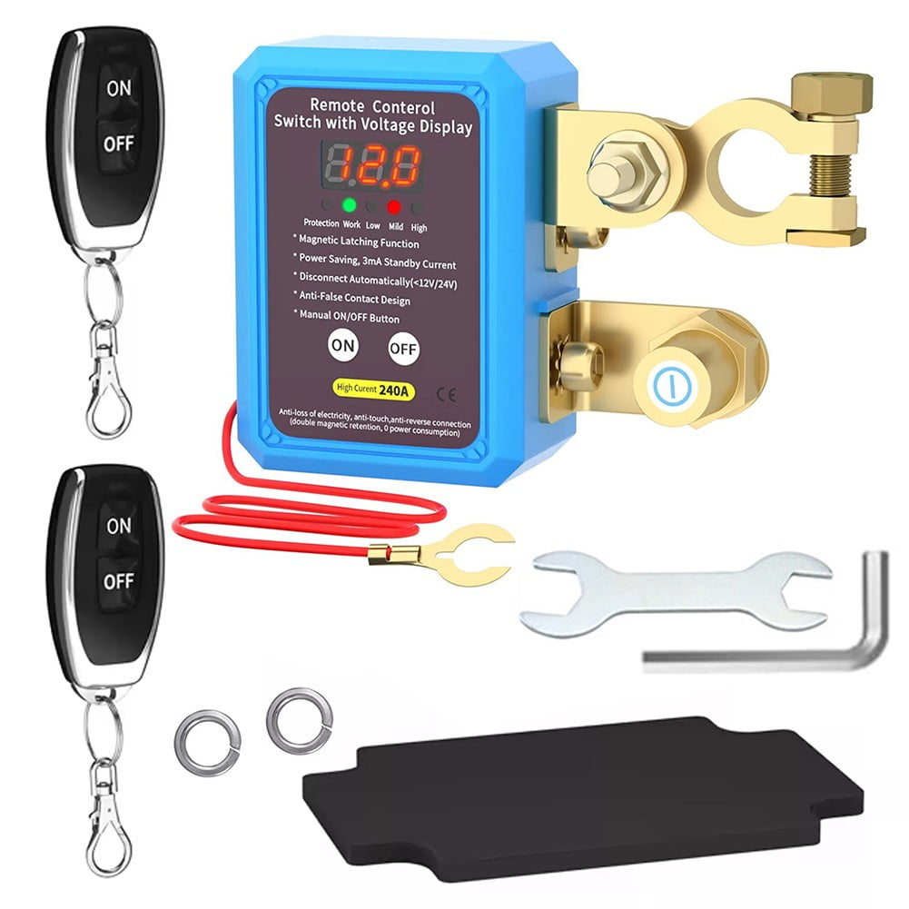 Car Remote Battery Disconnect Switch 12V 240A With Led Display Auto Rvs Truck