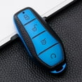 thumbnail image 1 of Car Remote Key Cover Case TPU Leather Shell Fob Case Key Cover For Byd Song Plus Yuan Pro Atto 3 Han Keychain Accessories Blue, 1 of 9