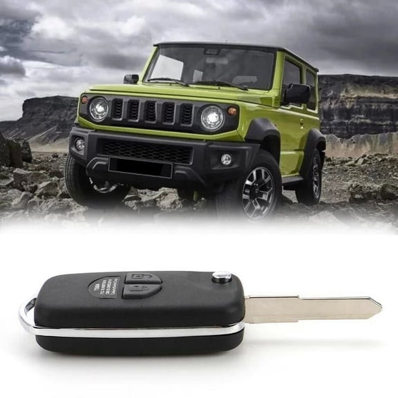 Car Remote Key Fob Uncut Shell Case Keychain for Jimny JB74 2019+,1 x Remote control key shel,Black