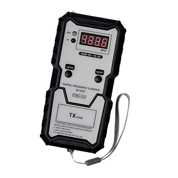 Car Remote Key Infrared Tester Portable 100M-1GHz Handheld 4-bit Digital with Indicator Light Electronic Infrared Frequence Counter