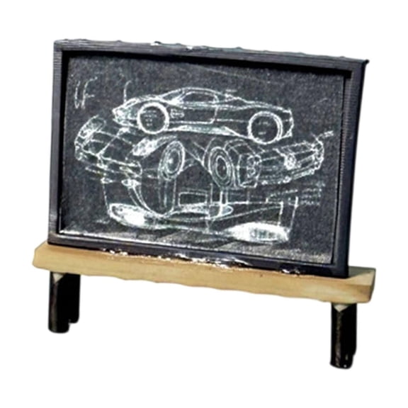 Car Repair Shop Parts Model Miniature Auto Repair Tool Micro Workshop Equipment 1:64 Scale Plastic for Hobbyists