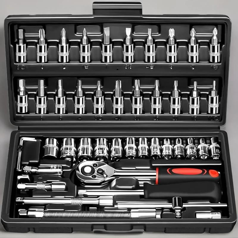 Car Repair Tool Kit, Multipurpose Screwdriver & Socket Combination Tool ...