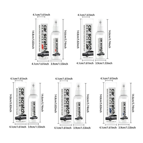 Car Repairing Spray, Fast Repair Scratches Repairing Polish Spray for Auto Detailing Glasscoat Car Polish (Red)